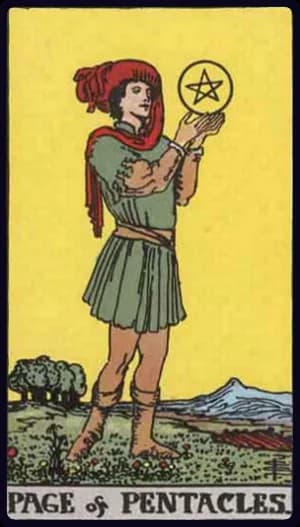 Page of Pentacles tarot card