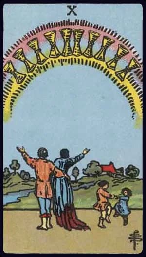 Ten of Cups tarot card