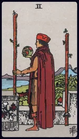 Two of Wands tarot card